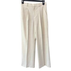 Mango Cream Wide Leg Pants